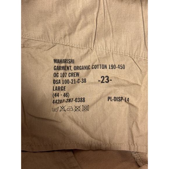 Maharishi Pants Large Mens Y2K Utility Cargo Baggy Khaki - Picture 6 of 6